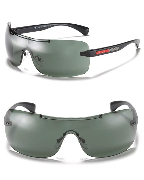 prada mens active wrap navigator sunglasses|Men's Sunglasses .